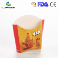 Eco-friendly disposable custom french fries box easy to go for salad chicken pizza snacks